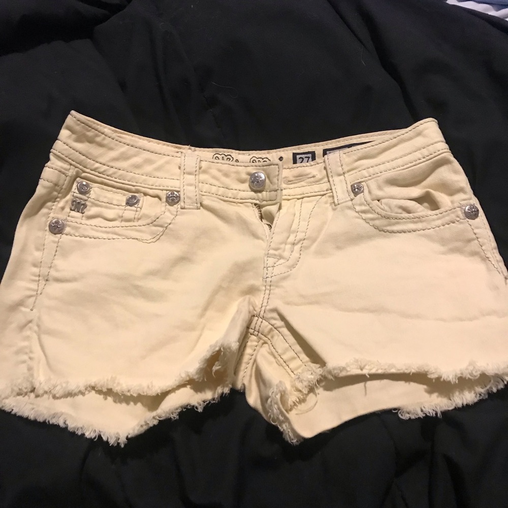 Yellow Miss Me shorts